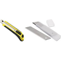 Abbasali Pvc Knife 18Mm With 10Pcs Spare Blade Pkt