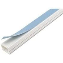 Abbasali Electrical Pvc Trunking With Sticker 90Cm Long 3 Pcs White Self 25Mm X 16Mm Total 3 Meter