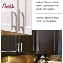 Abbasali Stainless Steel Kitchen Cabinet Drawer T Bar Cabinet 10 X Hole Size 6.3 Cm Pck Of 5