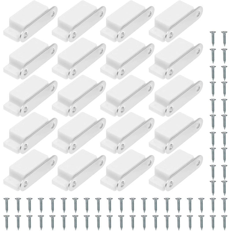 Abbasali 20Pcs Cabinet Magnets Magnetic Door Closure Catch For Kitchen Bathroom Cupboard Wardrobe