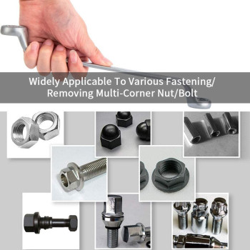 Abbasali 8 Piece Metric Offset Box End Wrench Set 6Mm 22Mm75 Degree Drop Forged Spanners With Tool Roll Pouch