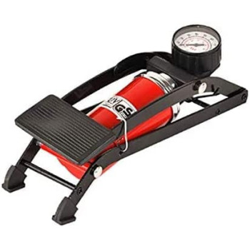 Abbasali Air Inflatable Pump Portable High Pressure Tire Foot Inflator With Gauge For Car Vehicle Motorcycle Bicycle Bike Ball