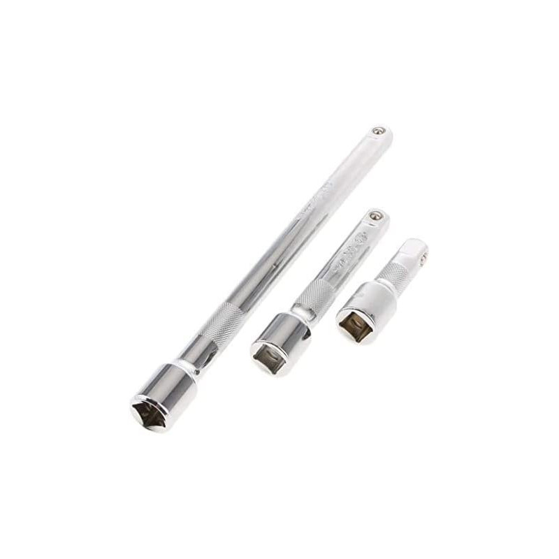 Abbasali 3Psc 1 2 Long Extension Bar Set 3 5 10 Socket Ratchet Wrench Socket Kit