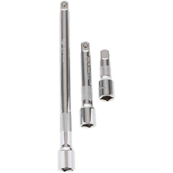 Abbasali 3Psc 1 2 Long Extension Bar Set 3 5 10 Socket Ratchet Wrench Socket Kit