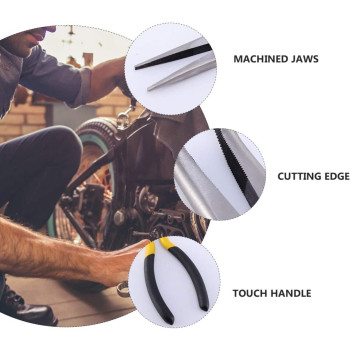 Abbasali 11 Inch Long Reach Bent Angled Long Nose Pliers 2Pcs