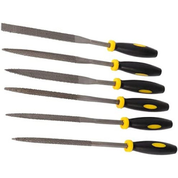 Abbasali 6Pcs Wood File Set Hardened Steel Hand File Wood Rasp Set