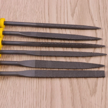 Abbasali 6Pcs Wood File Set Hardened Steel Hand File Wood Rasp Set