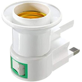 Abbasali Uk Plug Lamp Holder Converter Socket Control With Multi Colour Bulb For Night Use At Homeoffice Etc