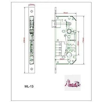 Abbasali Rose Rosette Lever Mortise Door Handle U Type Lockset With One Side Knob One Side Key Cylinder And Lock Body Finish Ss
