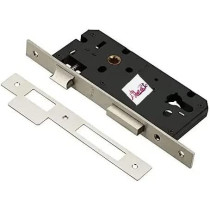 Abbasali Rose Rosette Lever Mortise Door Handle U Type Lockset With One Side Knob One Side Key Cylinder And Lock Body Finish Ss