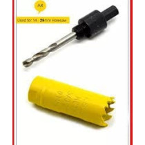 Abbasali A4 Size Arbor With Pilot Drill Bit