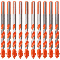 Abbasali 10Pcs Ceramic Tile Drill Bit Set For Tile Brick Glass Plastic And Wood Concrete Drill Bit10Mm