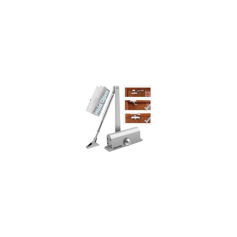 Abbasali Automatic Adjustable Door Closer45 60 Kg Capacitywhite Color
