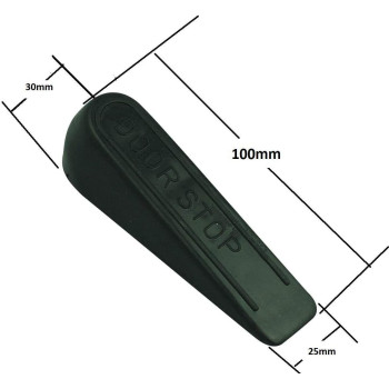 Abbasali Door Stopper Wedge 100 Mm Black