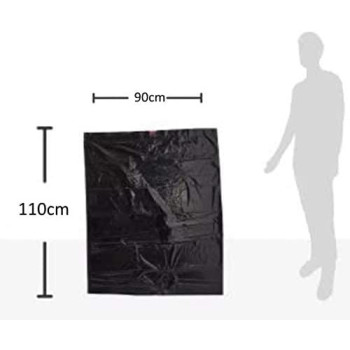 Abbasali Trash Bag Garbage Bag70Micron 90X110Mm Sized Heavy Duty Waste Bags For Lawn 1Kg Bundle Aprox 7 Bags