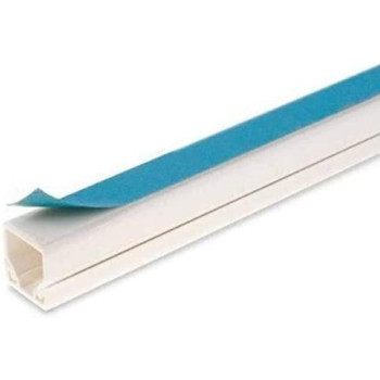 Abbasali Self Adhesive Pvc Trunking 16Mm X 16Mm 1M Long 3 Pcs 3 Meter Pack