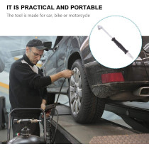 Abbasali Tire Air Input Connector Car Air Pump Bike Motorcycle Inflation Head With 10Mtr Compressor Spring Tube