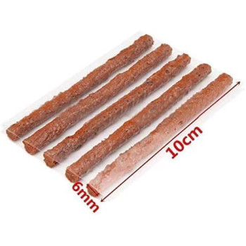 Abbasali 50Pcs 10 Cm Brown Tire Rubber Strip Tire Repair Plug Tubeless Seal Patch For Tyre Repairing