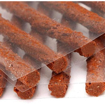 Abbasali 50Pcs 10 Cm Brown Tire Rubber Strip Tire Repair Plug Tubeless Seal Patch For Tyre Repairing