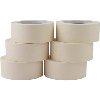 Abbasali Adhesive Masking Tape General Purpose PainterS Tape Bulk For Pack Of 6 1.1 5 Inch