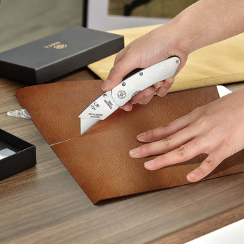 Abbasali 10 Pcs Utility Knife Blades Sk5 High Carbon Steel Premium Tempered Standard Size Durable Knife Blades