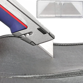 Abbasali 10 Pcs Utility Knife Blades Sk5 High Carbon Steel Premium Tempered Standard Size Durable Knife Blades