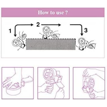 Abbasali Tape Dispenser With 6Pcs Masking Tape