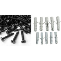 Abbasali Gypsum Screw 6 X 1 1 4 With 6Mm Nylon Plug 100Set