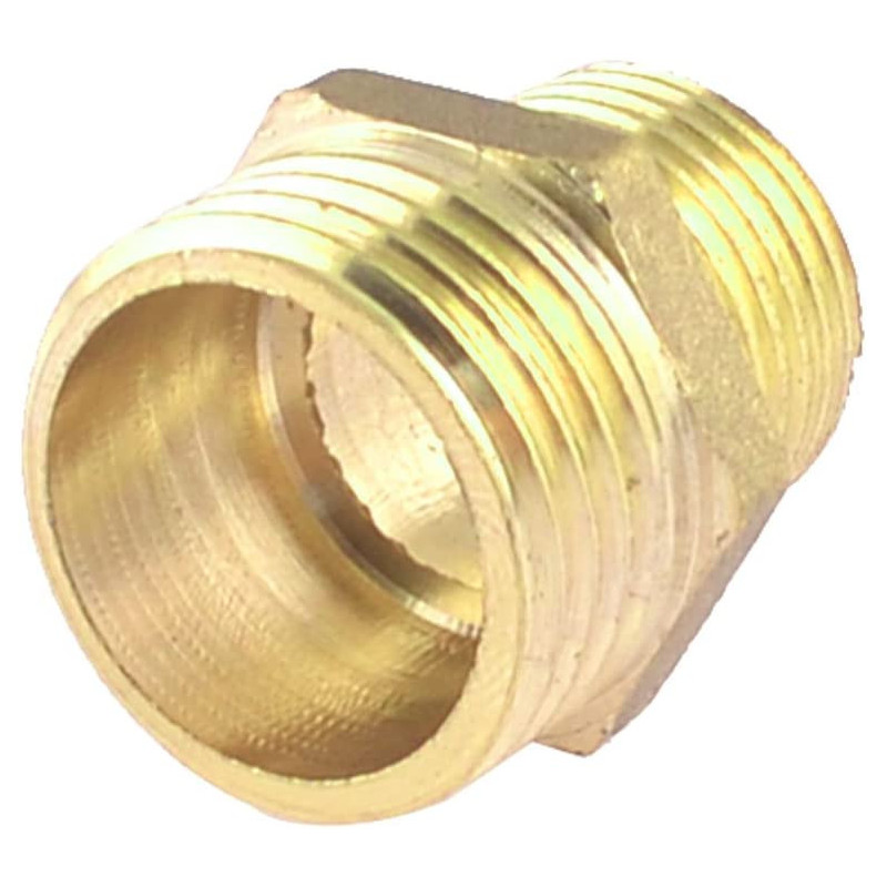 Aexit Brass Hand Operated Tools 3 8 Pt To 1 2 Pt Male Thread Hex Nipple Pneumatic Quick 18Ry819Qf672 Coupler Joint