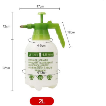 Hand Sprayer For Multiwater Mister &Gardens Adjustable Pressure Nozzle2L
