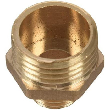 4Pcs 1 2 Inch Bsp To 1 4 Inch Bsp Male Thread Brass Pipe Hex Nipple Fitting Gold