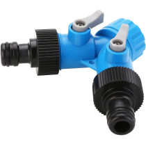 Gyhs 3 4 Inch Two Way Tap Y Hose Pipe Garden Irrigation Splitter Tap Connector Fitting Adapter For Home Garden Irrigation Tool