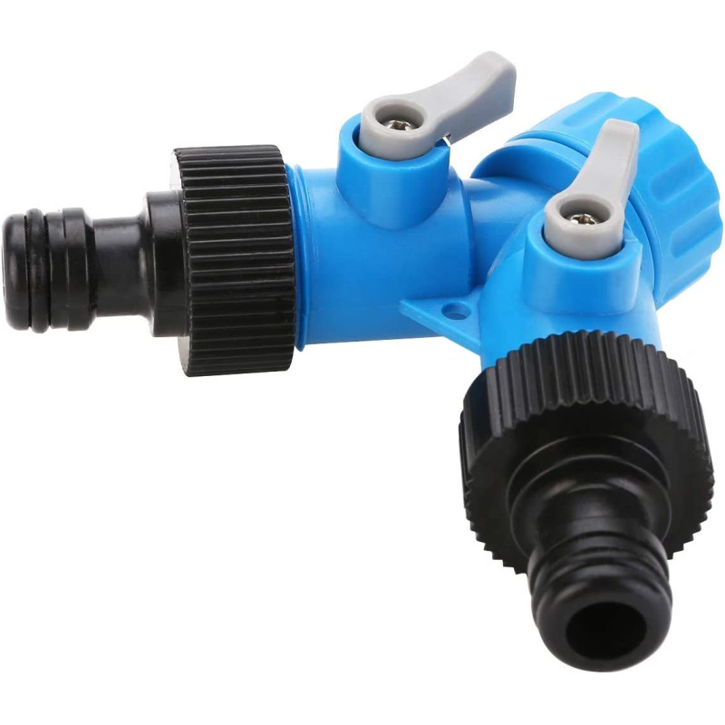 Gyhs 3 4 Inch Two Way Tap Y Hose Pipe Garden Irrigation Splitter Tap Connector Fitting Adapter For Home Garden Irrigation Tool