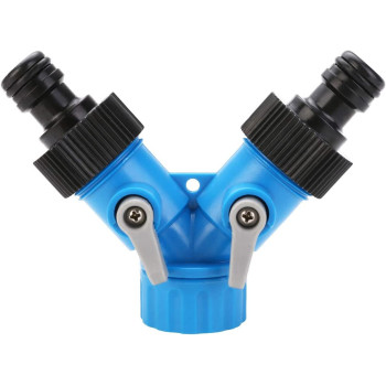 Gyhs 3 4 Inch Two Way Tap Y Hose Pipe Garden Irrigation Splitter Tap Connector Fitting Adapter For Home Garden Irrigation Tool