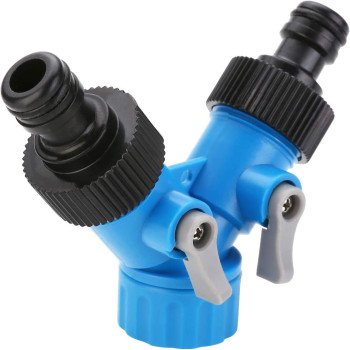 Gyhs 3 4 Inch Two Way Tap Y Hose Pipe Garden Irrigation Splitter Tap Connector Fitting Adapter For Home Garden Irrigation Tool