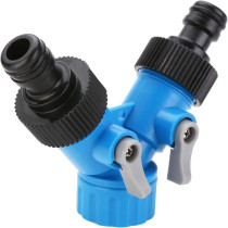 Gyhs 3 4 Inch Two Way Tap Y Hose Pipe Garden Irrigation Splitter Tap Connector Fitting Adapter For Home Garden Irrigation Tool