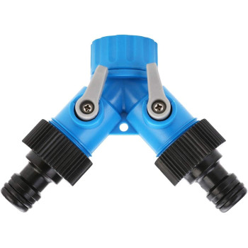 Gyhs 3 4 Inch Two Way Tap Y Hose Pipe Garden Irrigation Splitter Tap Connector Fitting Adapter For Home Garden Irrigation Tool