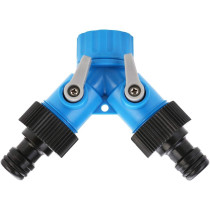 Gyhs 3 4 Inch Two Way Tap Y Hose Pipe Garden Irrigation Splitter Tap Connector Fitting Adapter For Home Garden Irrigation Tool