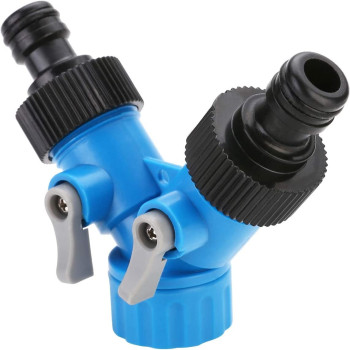 Gyhs 3 4 Inch Two Way Tap Y Hose Pipe Garden Irrigation Splitter Tap Connector Fitting Adapter For Home Garden Irrigation Tool