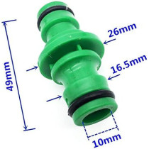 Huijunwenti Hose Connector Pipe Accessories 2 Way Connector Tubing Fittings Splitters 5 Pcs Colorgreen Diameter1 2