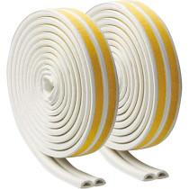 Sealing Tape Self Adhesive Window Seals Door Seal Self Adhesive D Profile Rubber Cold Draughts 2 Rolls Total 10 Metres