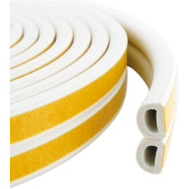 Sealing Tape Self Adhesive Window Seals Door Seal Self Adhesive D Profile Rubber Cold Draughts 2 Rolls Total 10 Metres