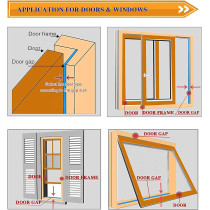 Sealing Tape Self Adhesive Window Seals Door Seal Self Adhesive D Profile Rubber Cold Draughts 2 Rolls Total 10 Metres