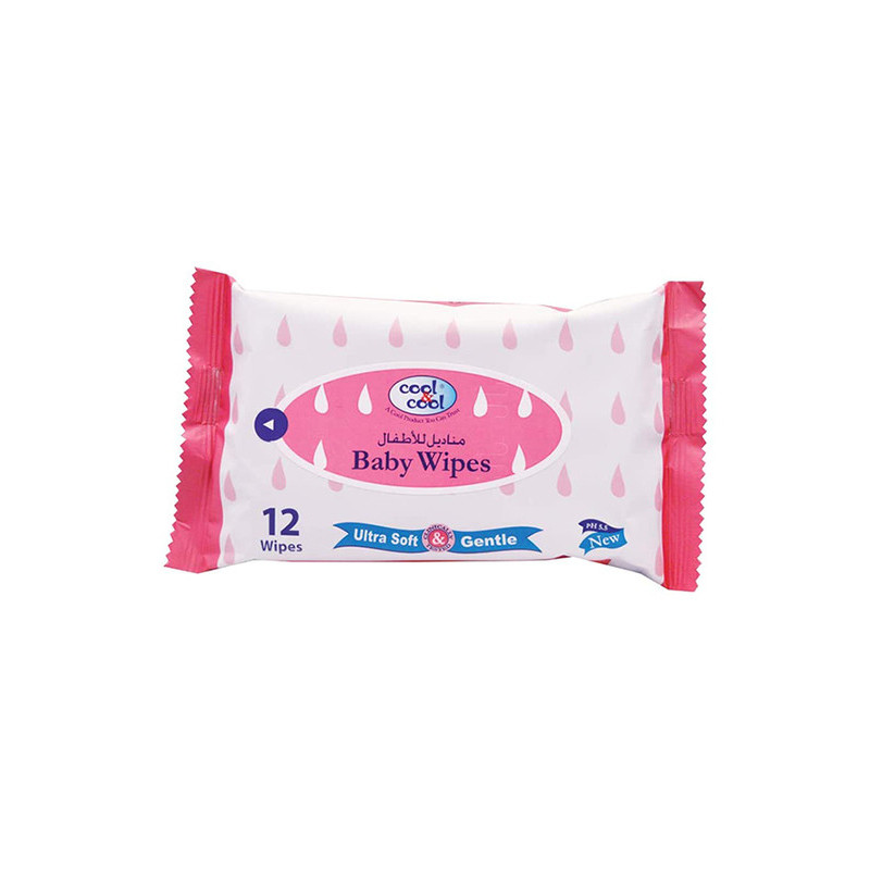 Cool & Cool Baby Ultra Soft & Gentle Wipes 12's