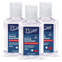 VCare Hand Sanitizer 60ml Pack of 3
