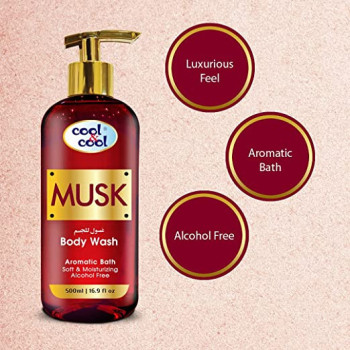 Cool & Cool Body Wash Musk 500ml