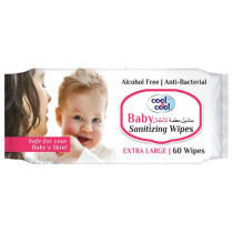 Cool & Cool Baby Sanitizing Wipes 60's Pack of 6