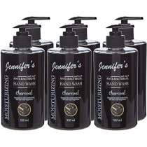 Jennifer's Hand Wash 500ml Charcoal x6 3000ml