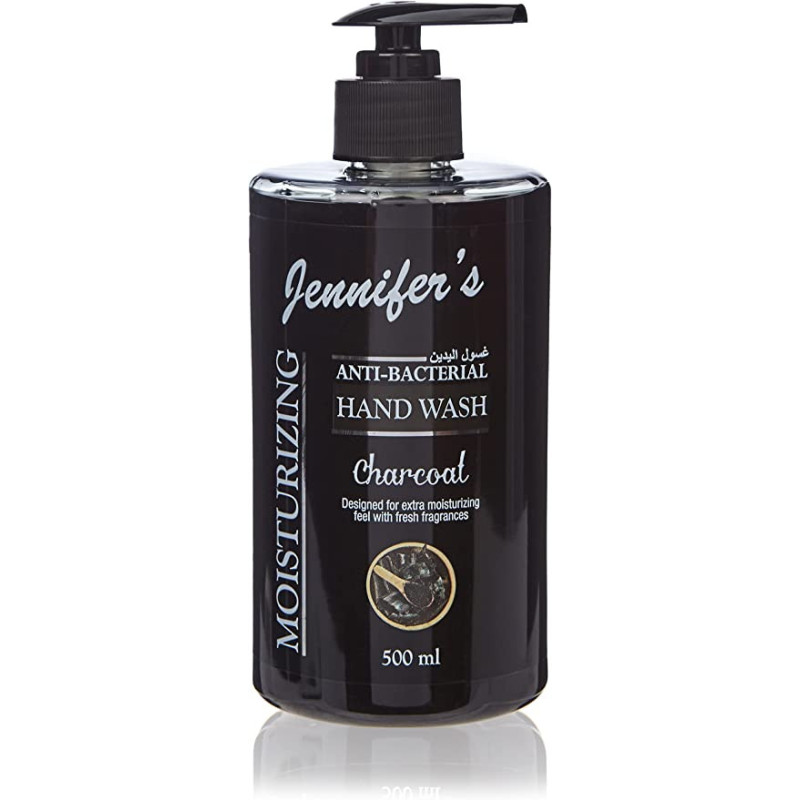 Jennifer's Hand Wash 500ml Charcoal x6 3000ml