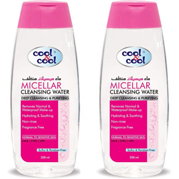 Cool & Cool Micellar Cleansing Water 200ml Pack of 2